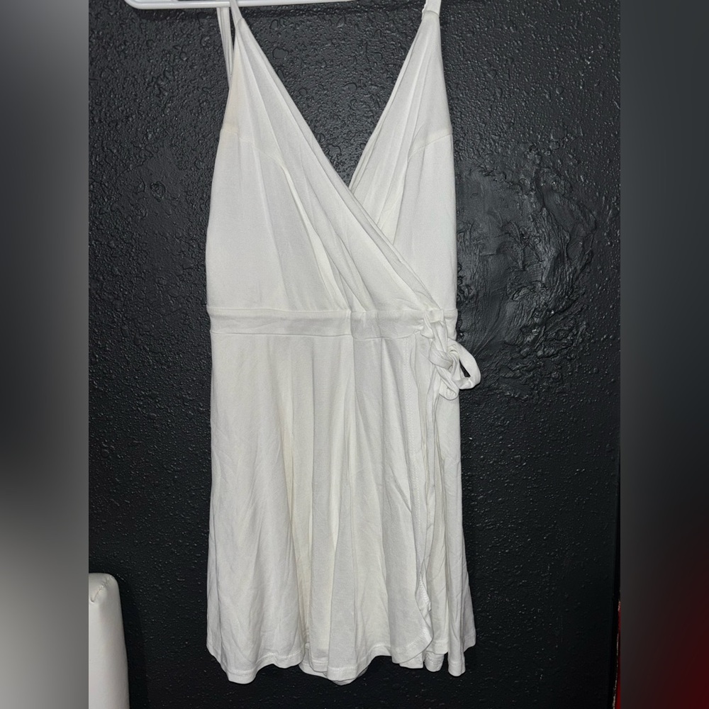 Kimchi Blue White Backless Wrap Top